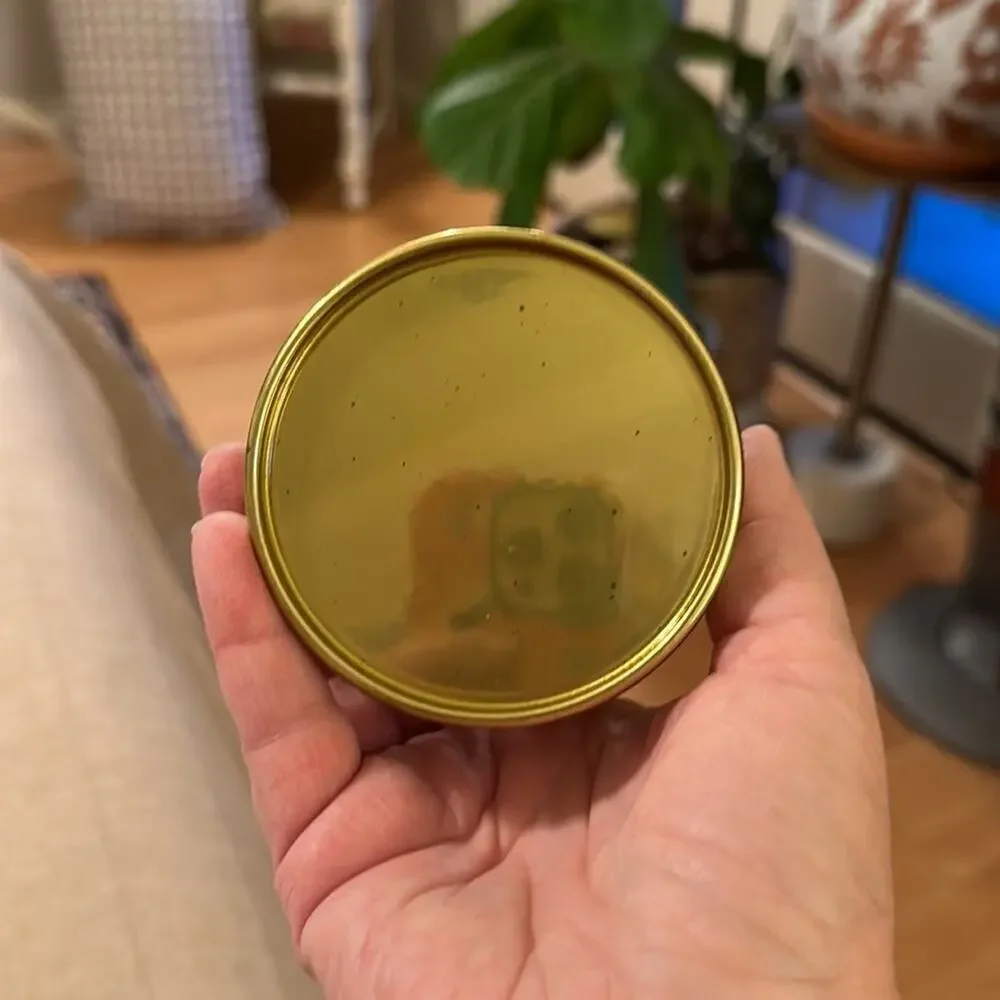 Gold Filagree Pencil Cup Votive Candle Holder 3.5” Tall x 3” Wide